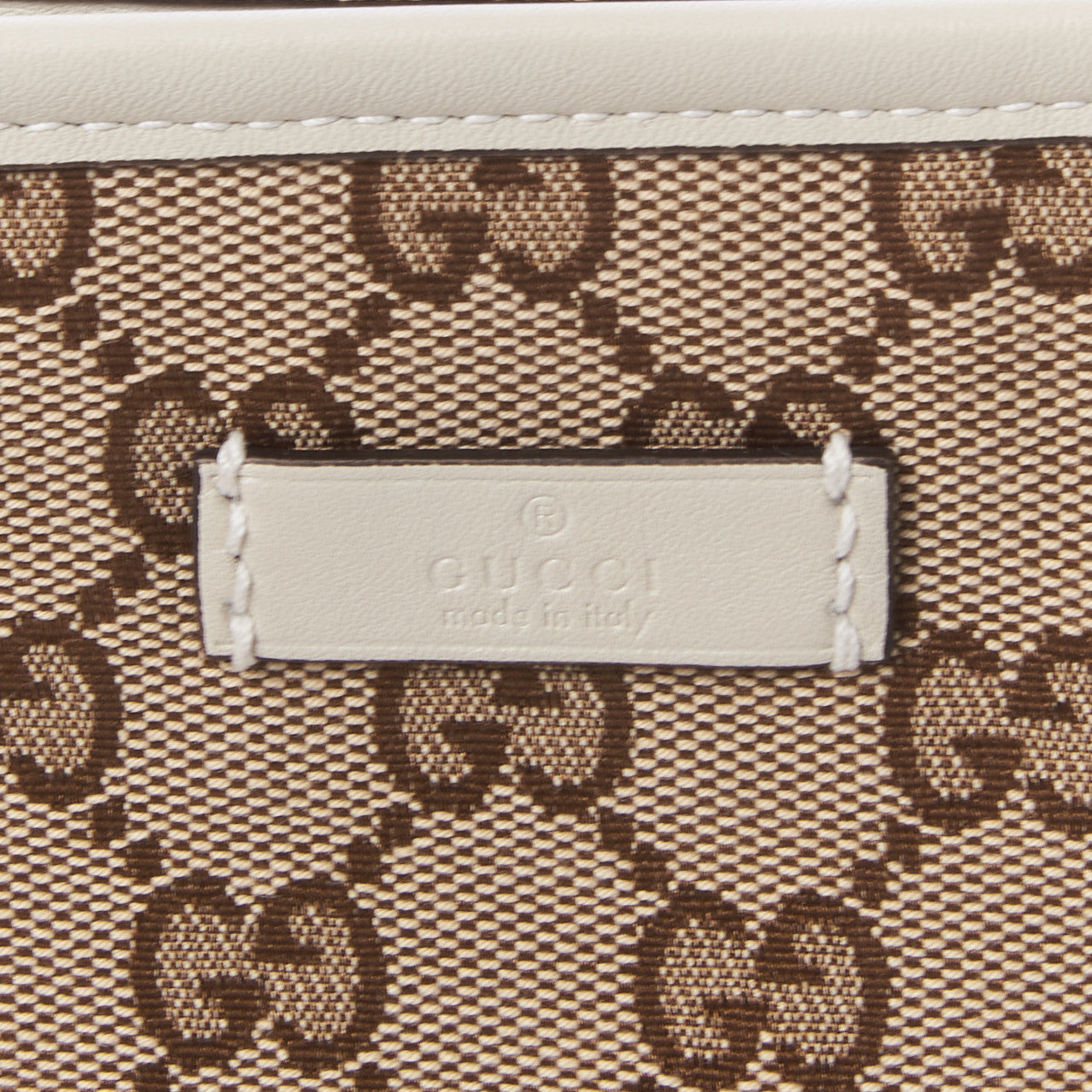 Gucci Monogram Medium Flat Messenger Bag Off White 7 of 8