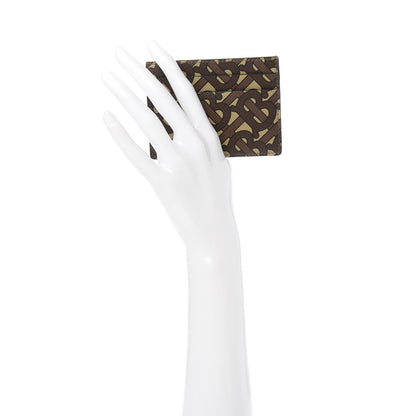 Burberry E-Canvas Monogram Card Case Bridle Brown 2 of 6