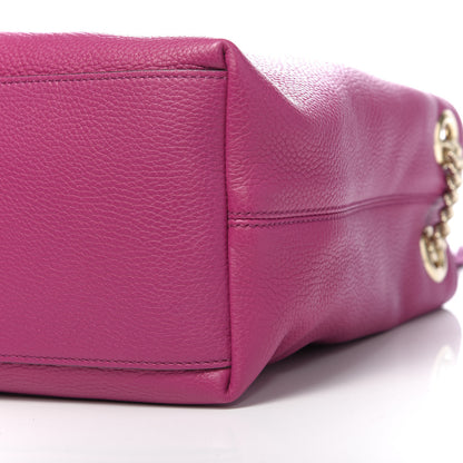 Gucci Cellarius Calfskin Medium Soho Chain Shoulder Bag Bright Bouganville 9 of 10
