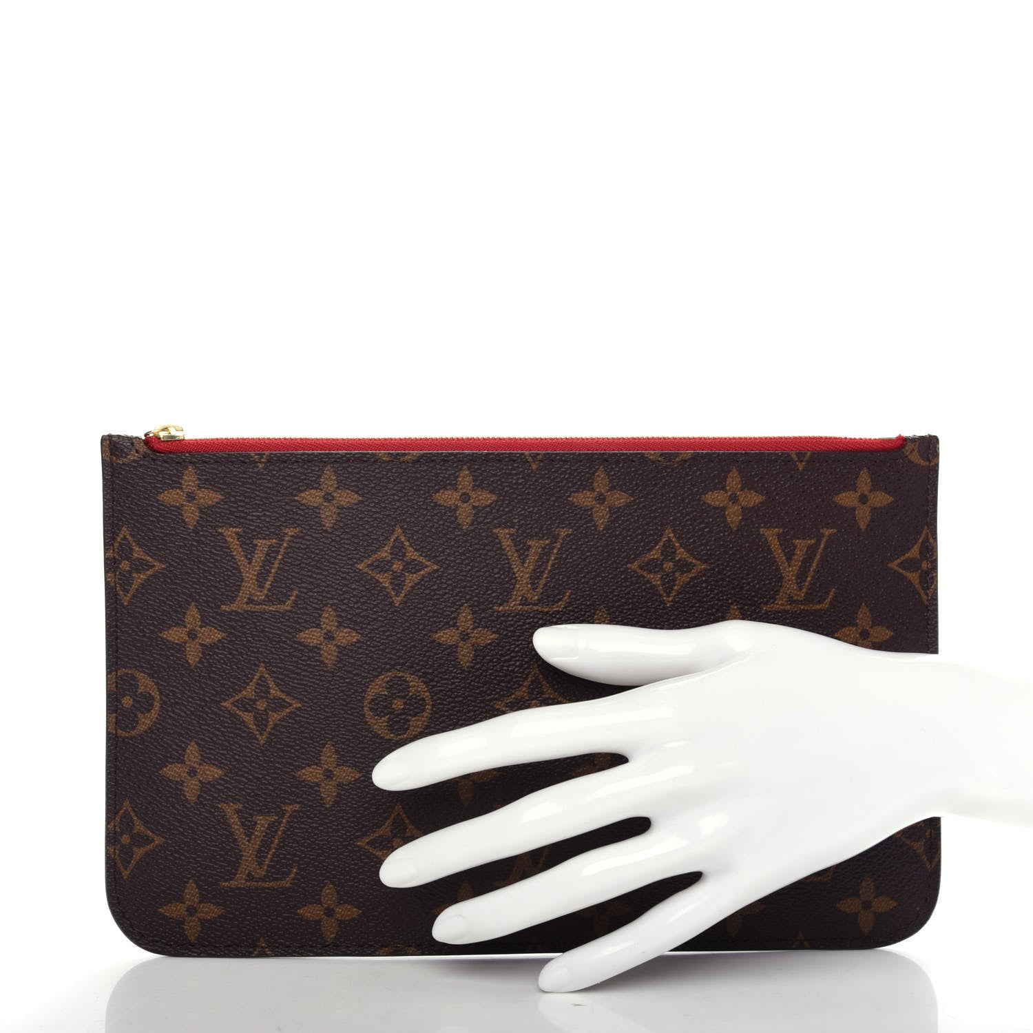 Louis Vuitton Monogram Neverfull MM GM Pochette Cherry 2 of 9