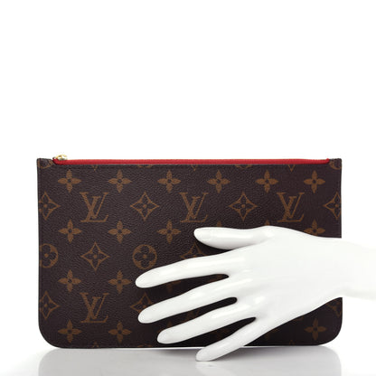 Louis Vuitton Monogram Neverfull MM GM Pochette Cherry 2 of 7