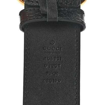 Gucci Textured Calfskin Double G 40mm Belt 90 36 Black 3 of 7