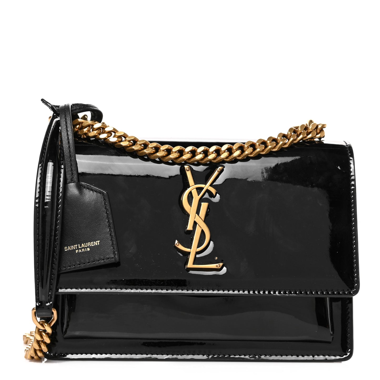 Patent Small Monogram Sunset Black