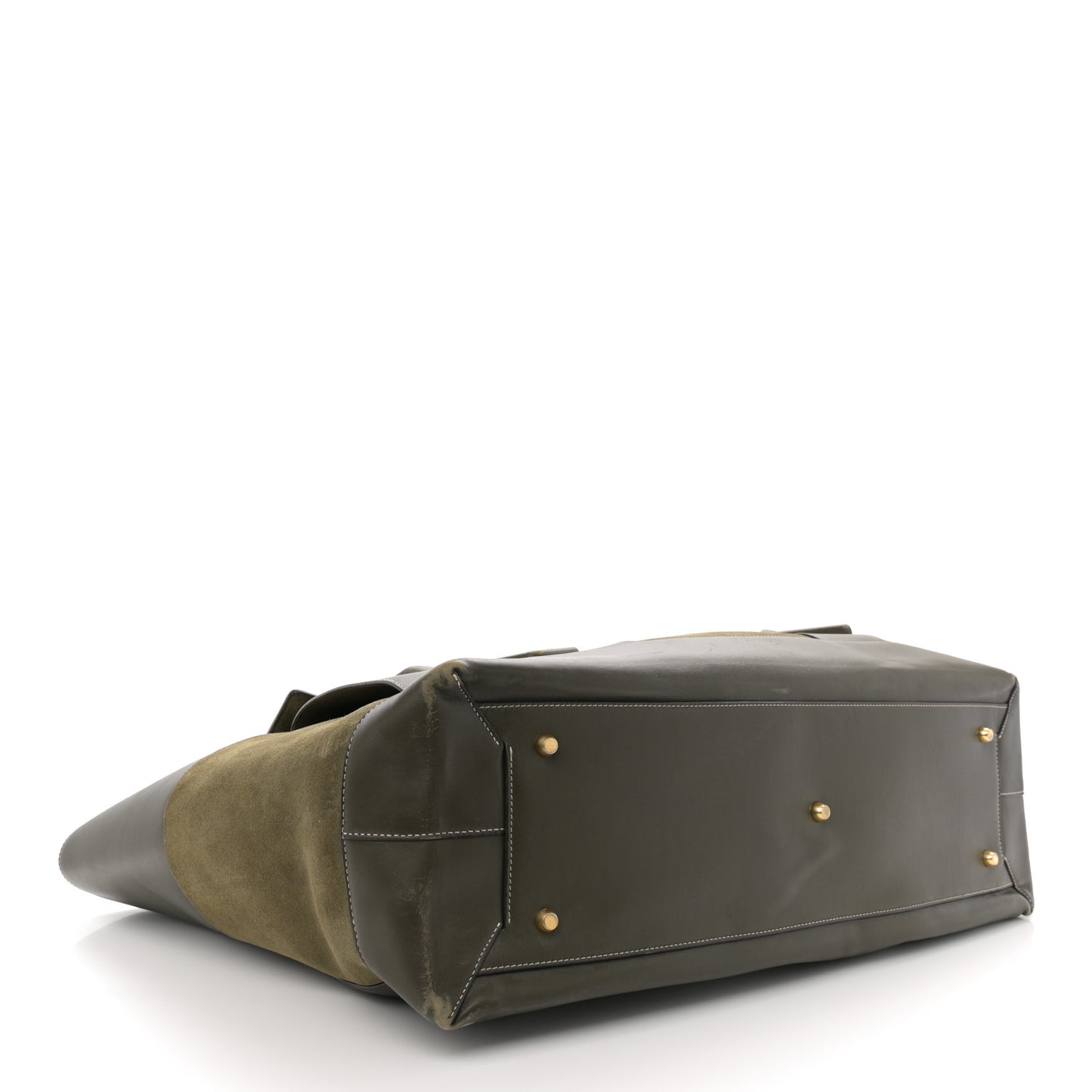 Calfskin Suede Maxi Intrecciato Arco 75 Olive Oil