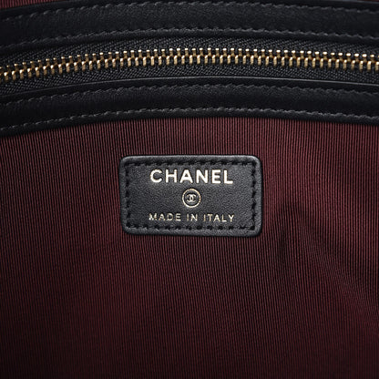 Chanel Caviar Quilted Large Cosmetic Case Black 6 of 7