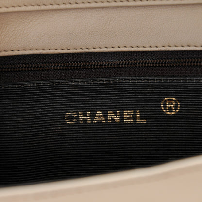 Chanel Lambskin Quilted Small Medallion Single Flap Beige 6 of 8