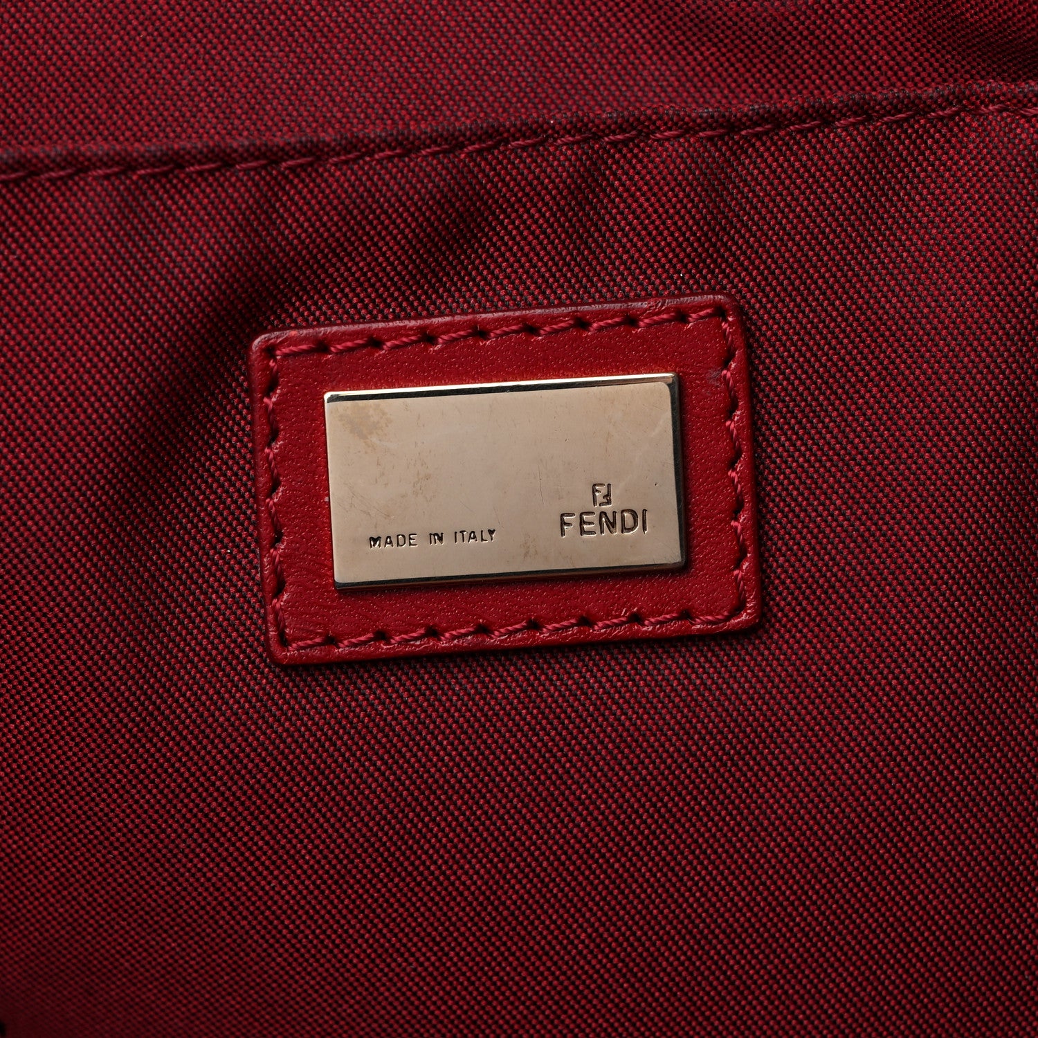 Fendi Zucchino Shopping Tote Tobacco Red 6 of 14