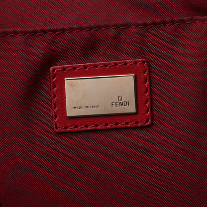 Fendi Zucchino Shopping Tote Tobacco Red 6 of 14