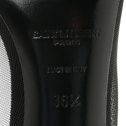 Saint Laurent Mesh 105 Anja Pumps 36.5 Black 8 of 10