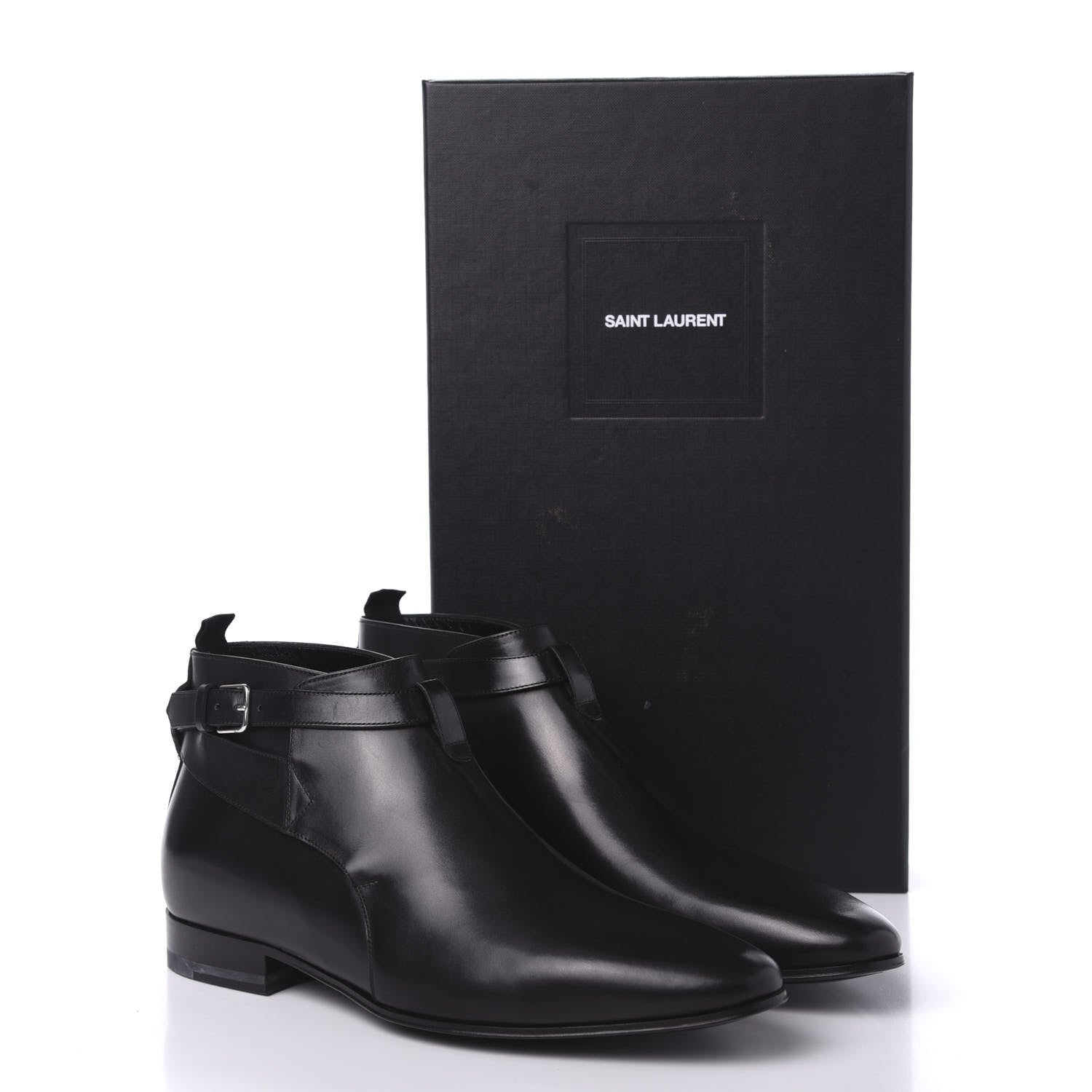 Saint Laurent Calfskin Mens Ankle Boots 41 Black 9 of 10