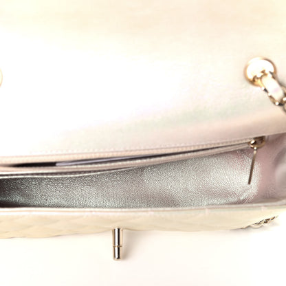 Chanel Iridescent Lambskin Quilted Mini Rectangular Flap Ivory 4 of 4