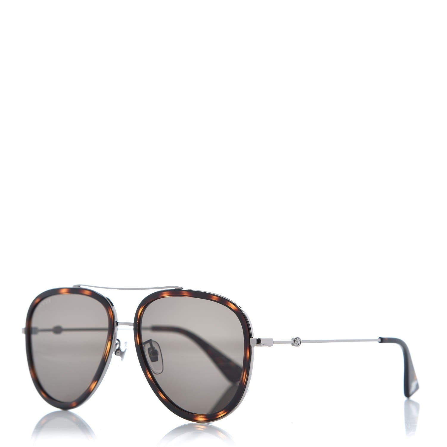 Gucci Aviator Sunglasses GG0062S Tortoise 1 of 9