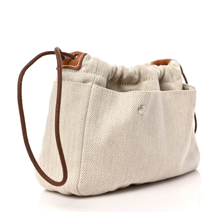 Hermes Canvas Barenia Fourbi 20 PM Pouch Naturel Fauve 4 of 9
