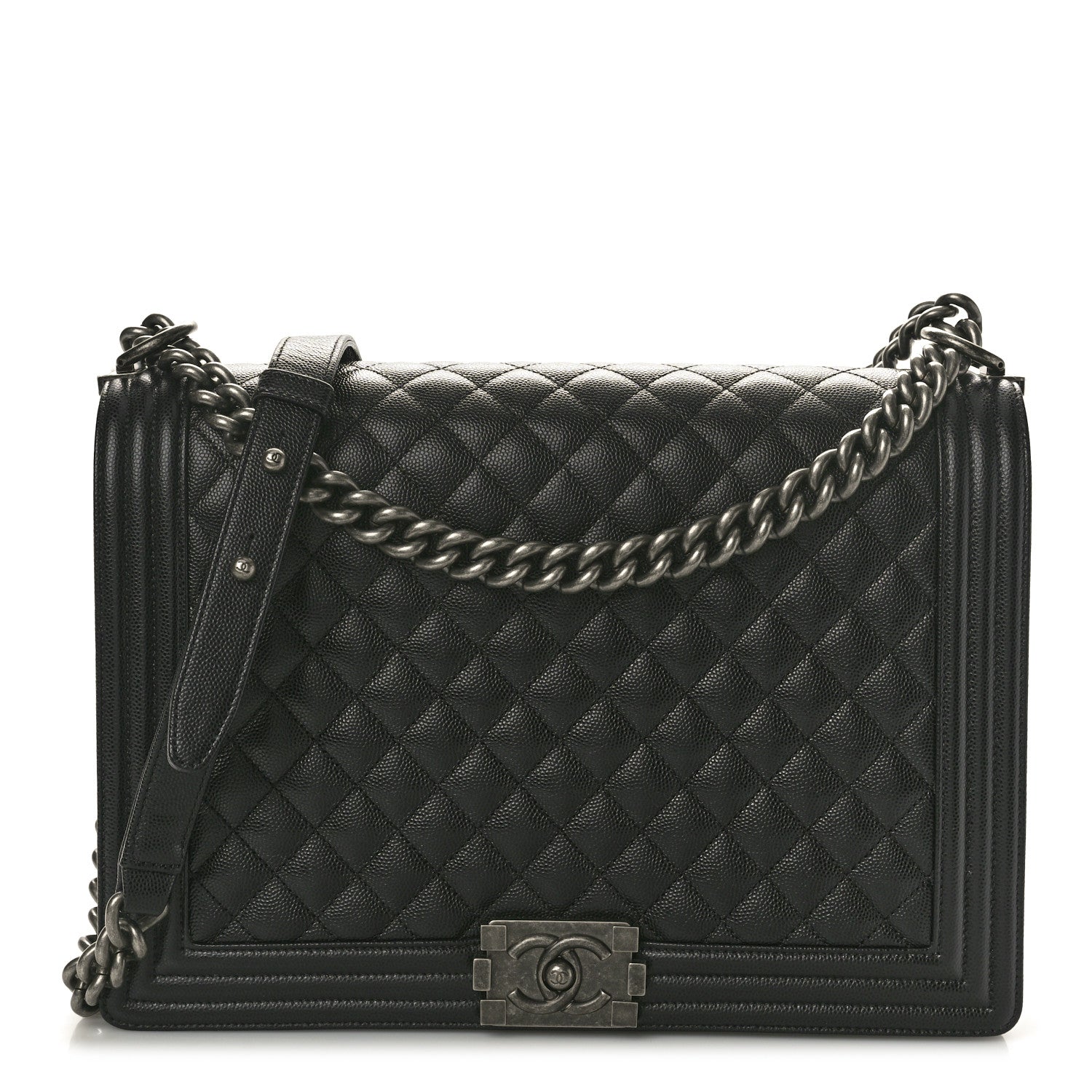 Chanel Caviar Quilted Large Boy Flap Black 1 of 12
