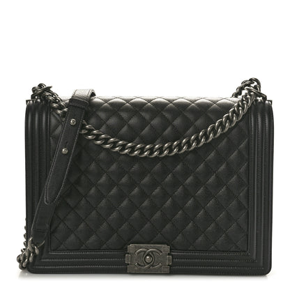 Chanel Caviar Quilted Large Boy Flap Black 1 of 12