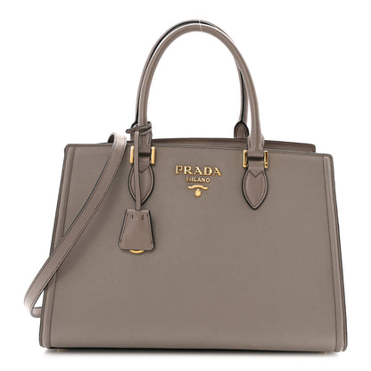 Prada Saffiano Soft Calfskin Tote Argilla 1 of 15