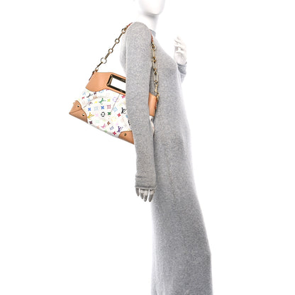 Louis Vuitton Monogram Multicolor Judy MM White 2 of 10
