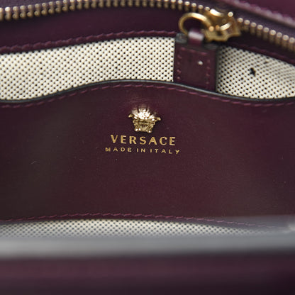 Versace Calfskin Small Palazzo Empire Bag Burgundy 6 of 10