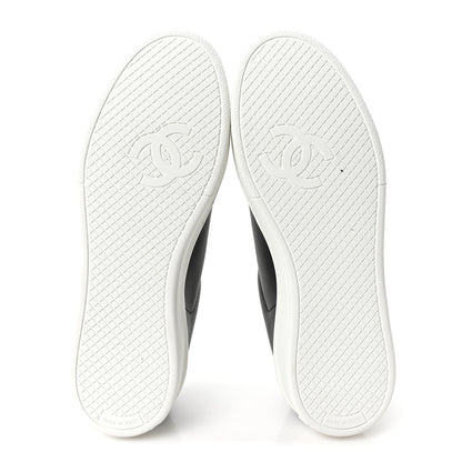Chanel Calfskin CC Womens Sneakers 35.5 Black 6 of 10