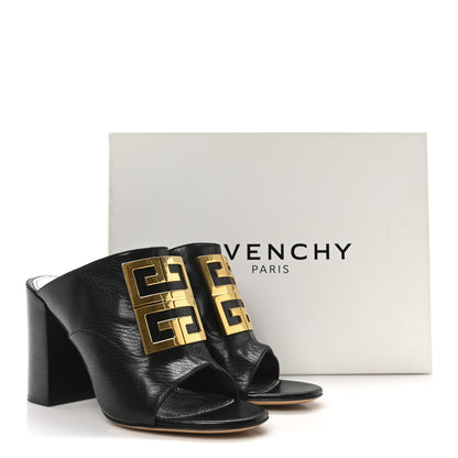 Givenchy Grained Goatskin 4G Logo Mules 40 Black 19 of 20