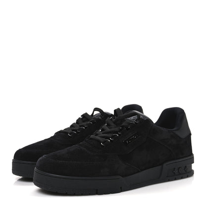 Louis Vuitton Suede Mens LV Trainer Sneakers 8 Black 4 of 10