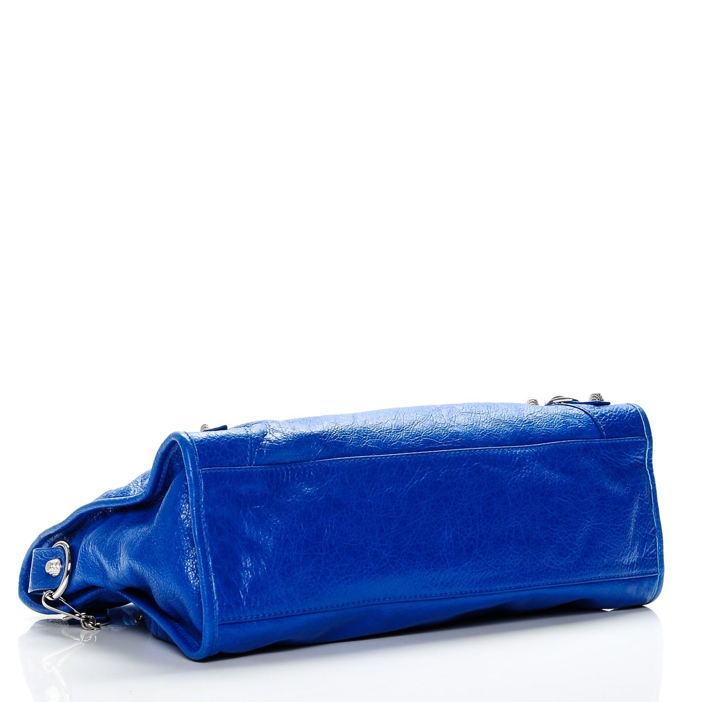 Agneau Giant 12 Silver Hardware City Bleu Lazuli