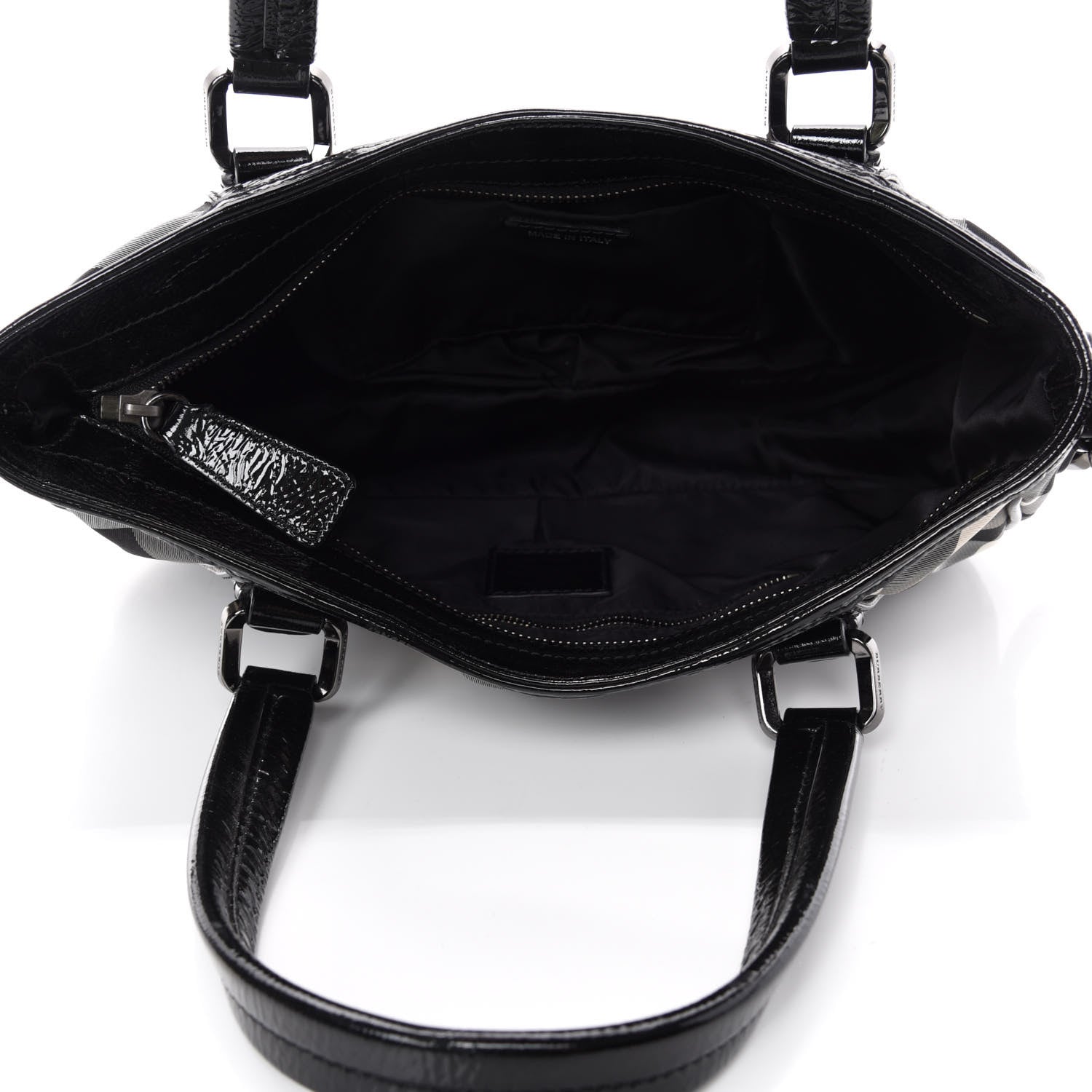 Burberry Nylon Beat Check Shoulder Bag Black 5 of 11