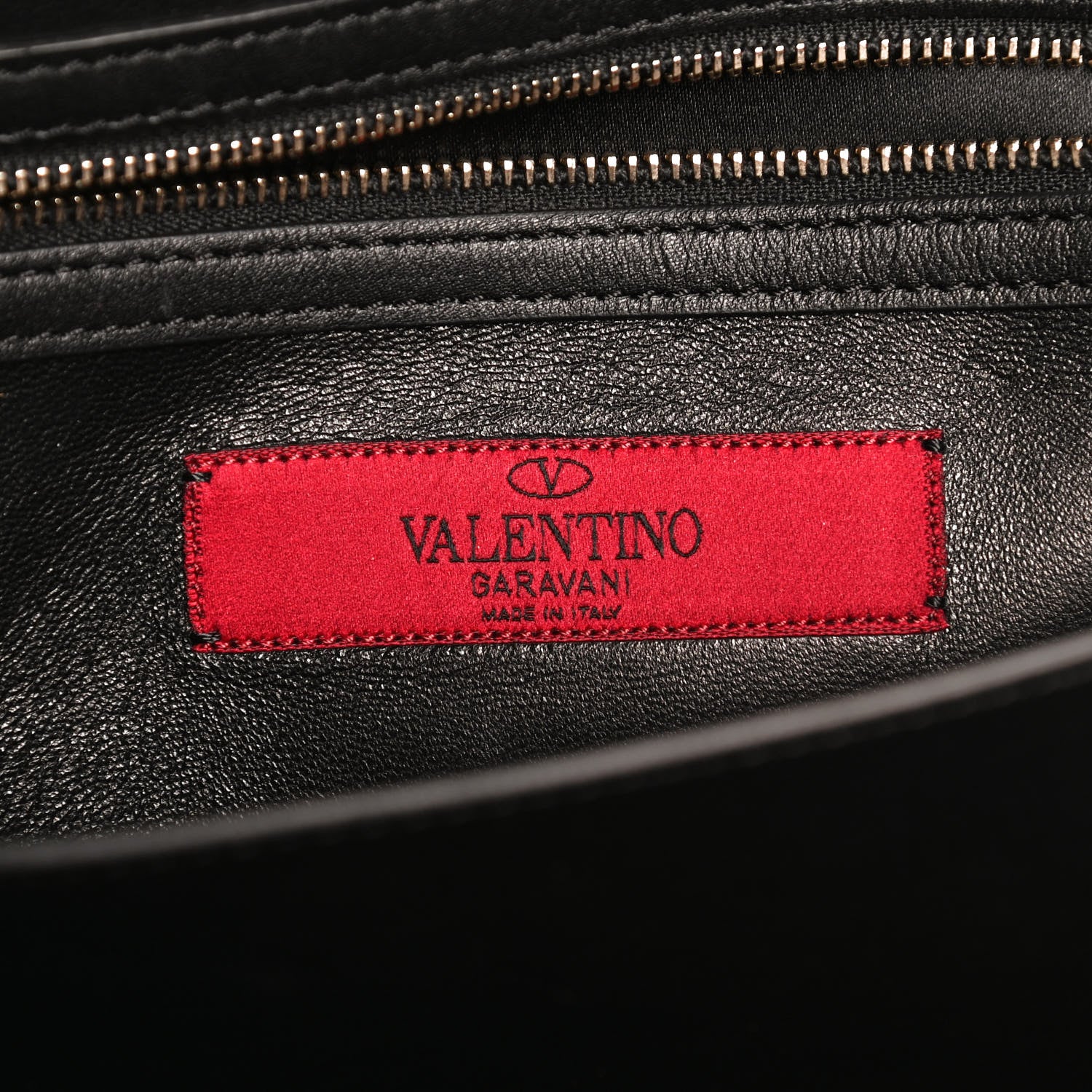Valentino Garavani Vitello Medium Rockstud Cabana Top Handle Satchel Black 6 of 10