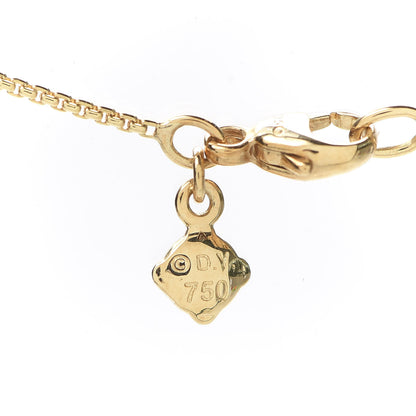 David Yurman 18K Yellow Gold Turquoise Rio Rondelle Short Station Necklace 5 of 5