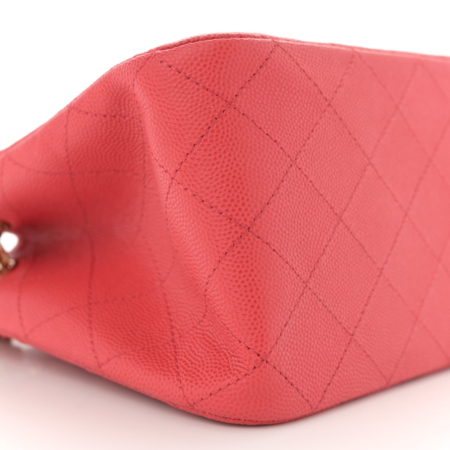 Chanel Caviar Quilted Mini Bucket Bag Dark Pink 9 of 11