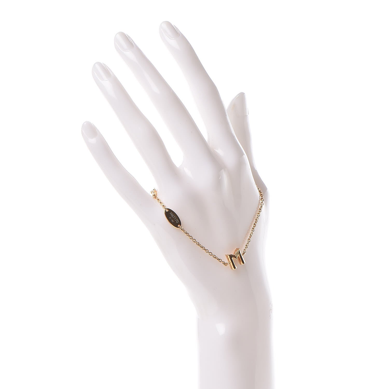 Louis Vuitton LV And Me Letter M Bracelet Gold 2 of 7