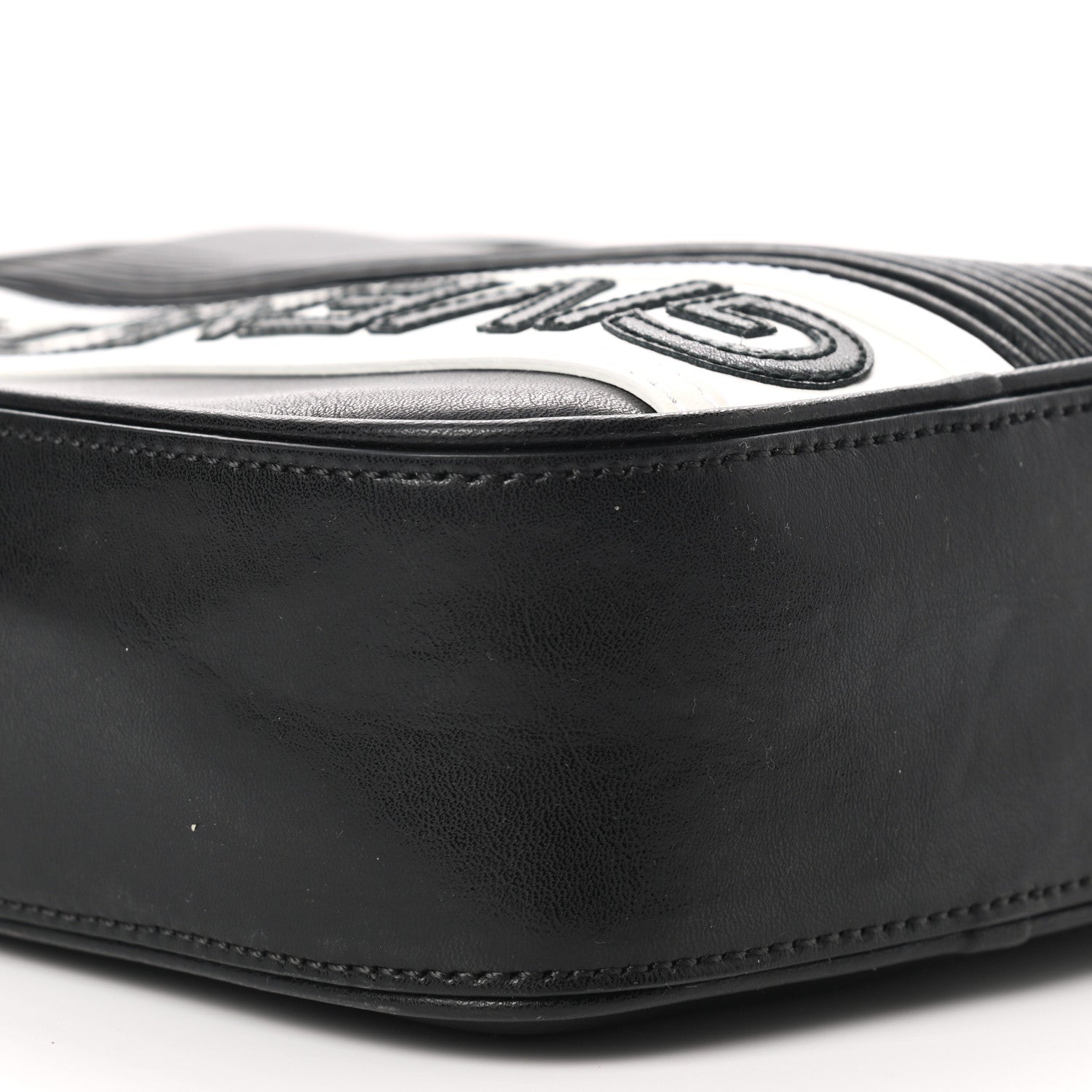 Givenchy Calfskin MC3 Crossbody Bag Black White 9 of 10