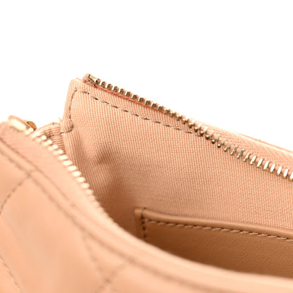 Chanel Crumpled Calfskin Quilted Braided CC Hobo Beige 11 of 12