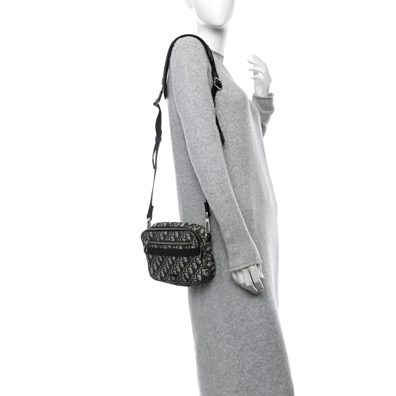 Christian Dior HOMME Oblique Safari Messenger Blue 2 of 11