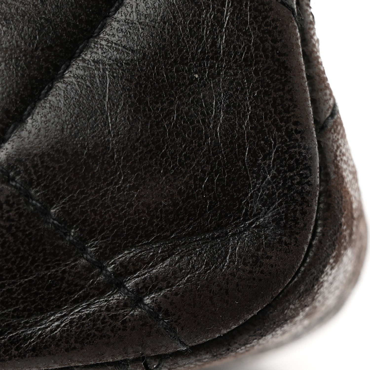 Chanel Lambskin Quilted CC Flap Shoulder Bag Dark Brown 13 of 18