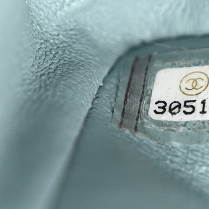 Chanel Caviar Quilted Small Double Flap Light Blue 7 of 10