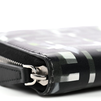 Fendi Vitello CamouFF Zip Around Wallet Black Multicolor 8 of 9