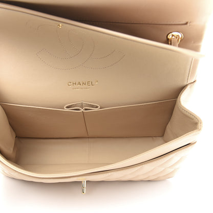 Chanel Lambskin Quilted Jumbo Double Flap Beige Clair 5 of 13