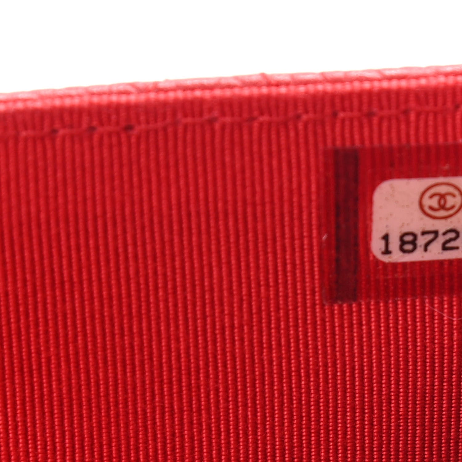 Chanel Caviar Quilted Wallet On Chain WOC Red 8 of 16