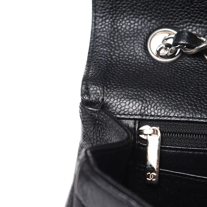 Chanel Caviar Quilted Jumbo Single Flap Black 11 of 12
