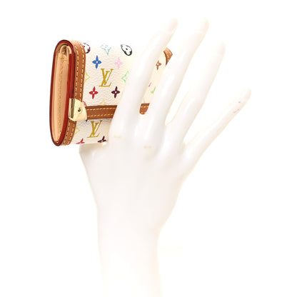 Louis Vuitton Monogram Multicolor Porte-Monnaie Plat Coin Purse White 2 of 6