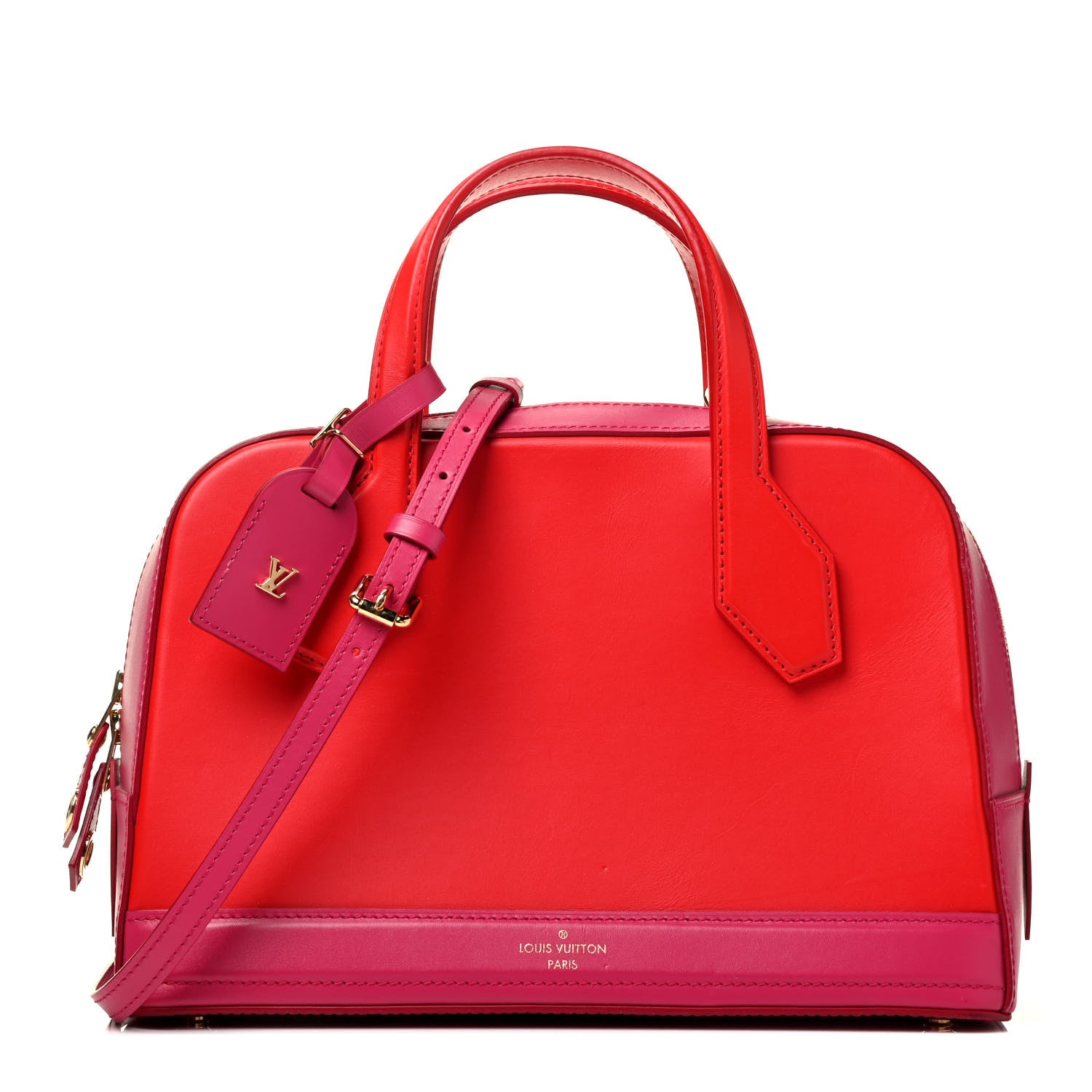 Louis Vuitton Calfskin Dora PM Rouge 1 of 10