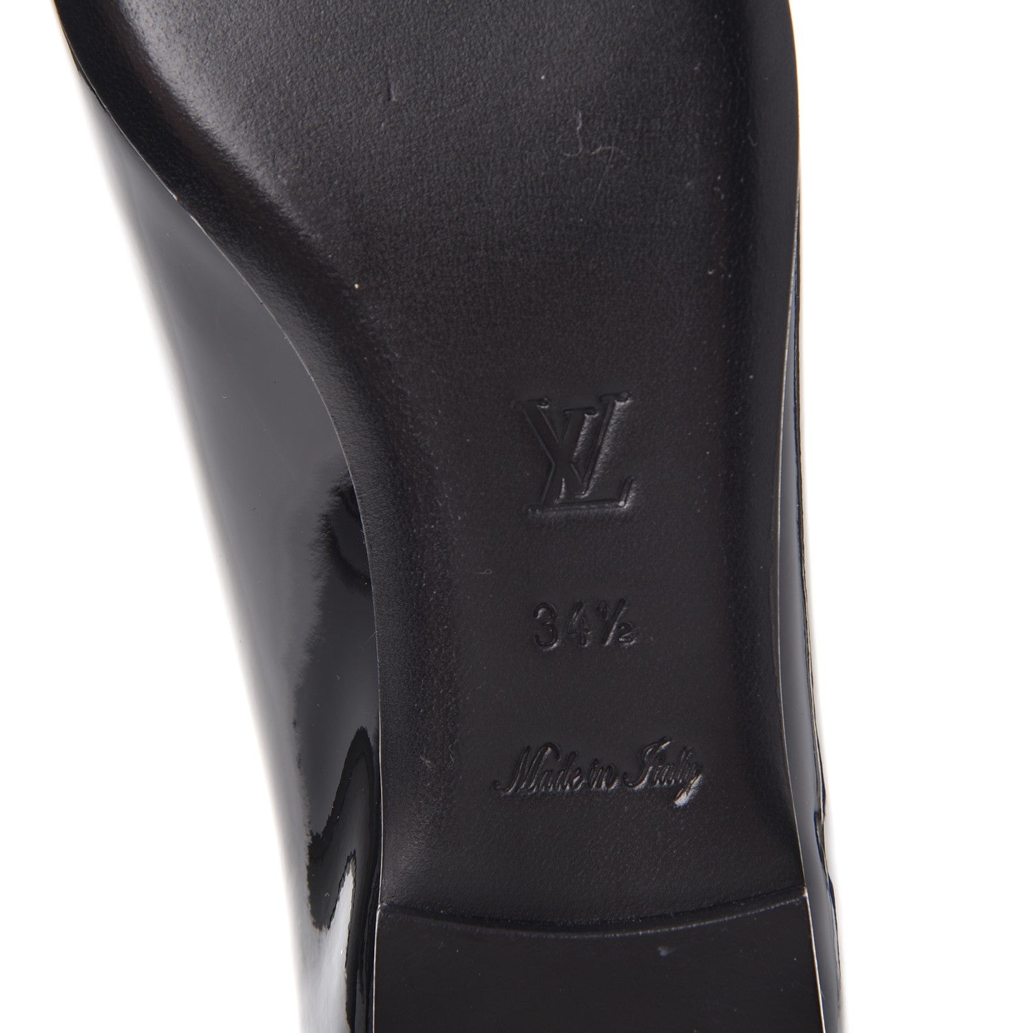 Louis Vuitton Patent Calfskin Eyeline Ballerina Flats 34.5 Black 6 of 8