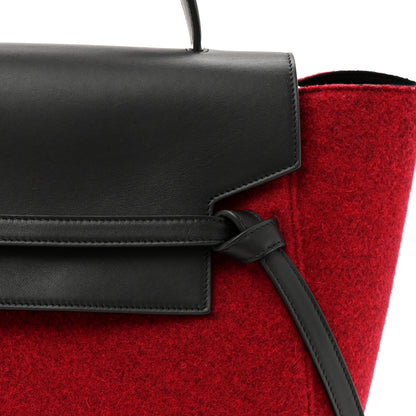 Celine Felt Smooth Calfskin Mini Belt Bag Red 7 of 9
