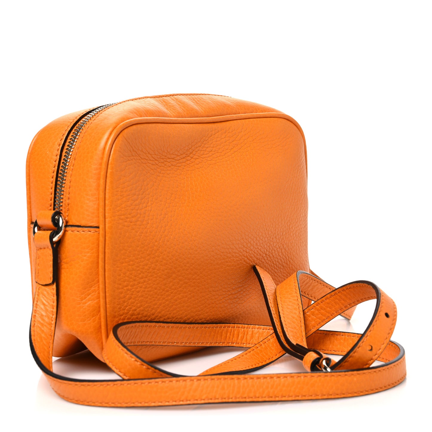 Pebbled Calfskin Small Soho Disco Bag Curcuma