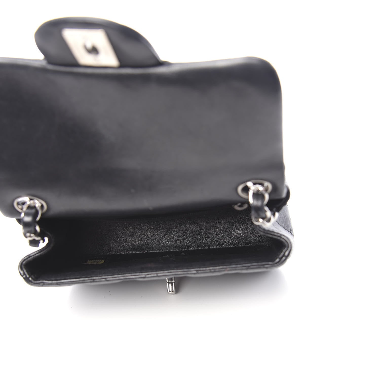 Chanel Lambskin Quilted Mini Square Flap Black 5 of 11