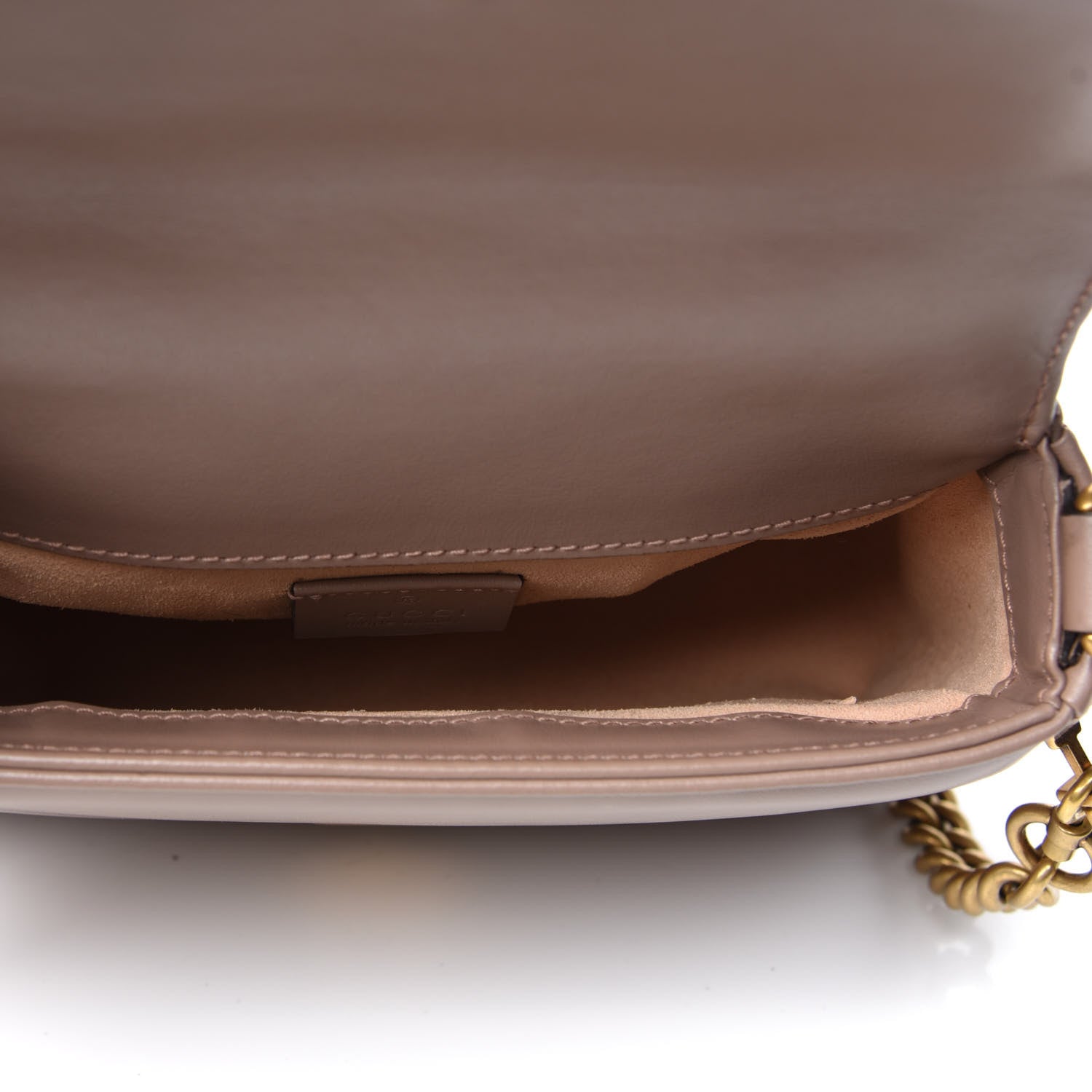Gucci Calfskin Matelasse Mini GG Marmont Top Handle Shoulder Bag Porcelain Rose 5 of 10