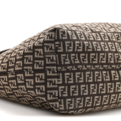Fendi Zucchino Vitello Roll Tote  Testa di Moro Beige 9 of 10