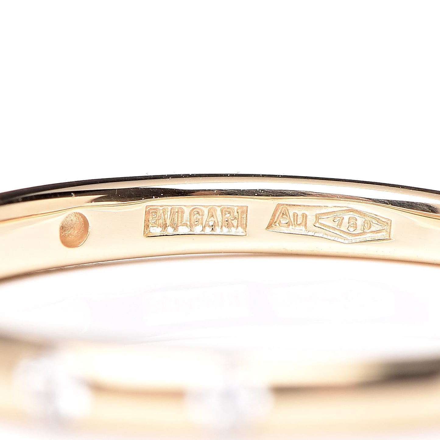 18K Yellow Gold Diamond Fedi Wedding Band Ring 48 4.5