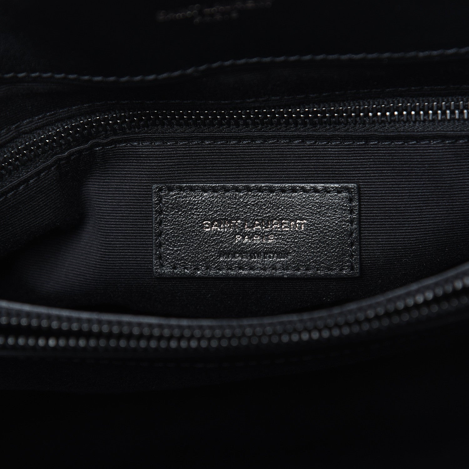 Saint Laurent Calfskin Y Quilted Monogram Medium Loulou Chain Satchel Black 6 of 10